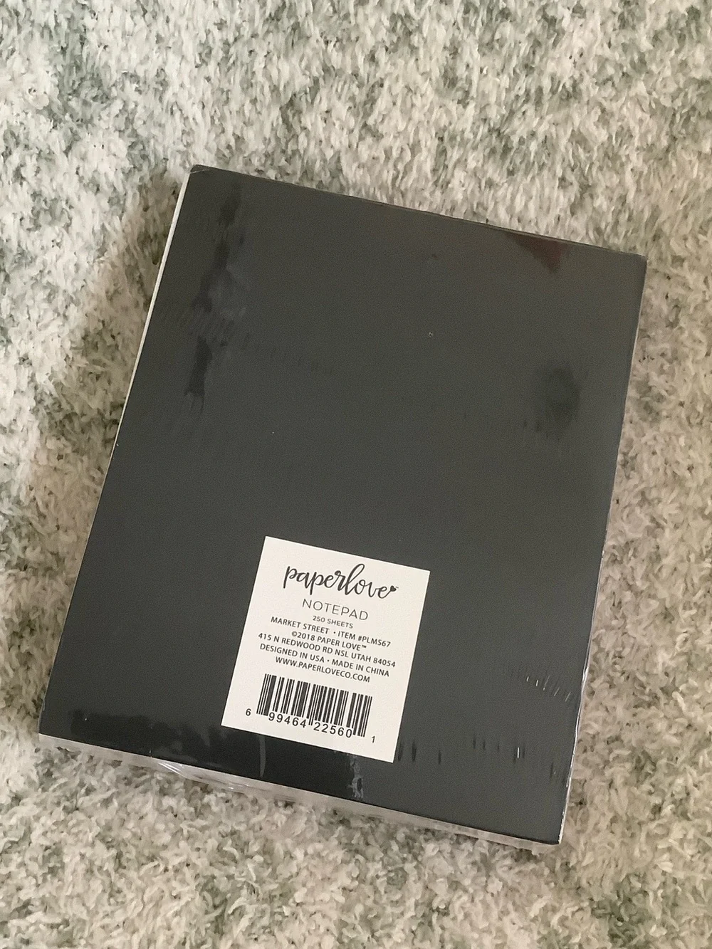 Paper Love Floral Top Lined Desk Top Notepad NWT ~150pages 4.5x5.5”